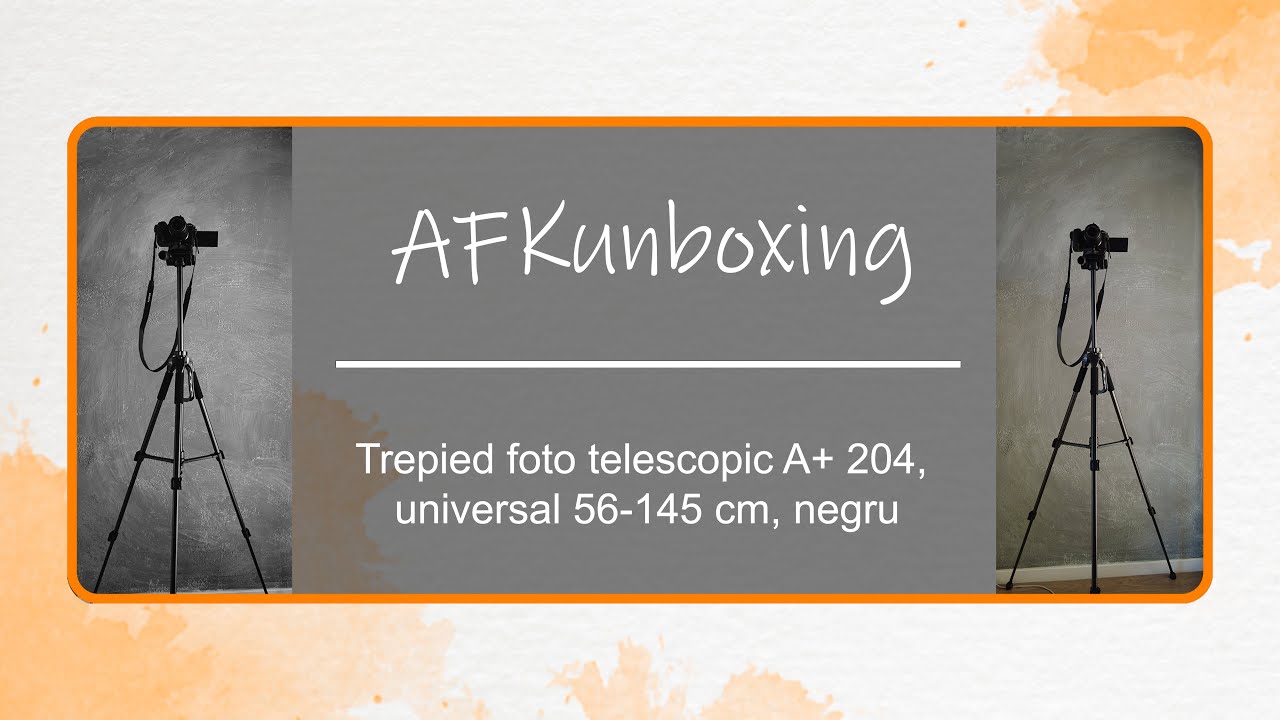 Unboxing | Trepied foto telescopic A+ 204, universal 56-145 cm, negru | 4K | ASMR