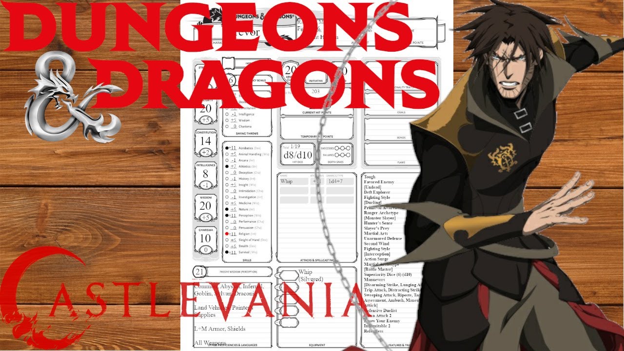 Nephilim Builds | Trevor Belmont (Castlevania)