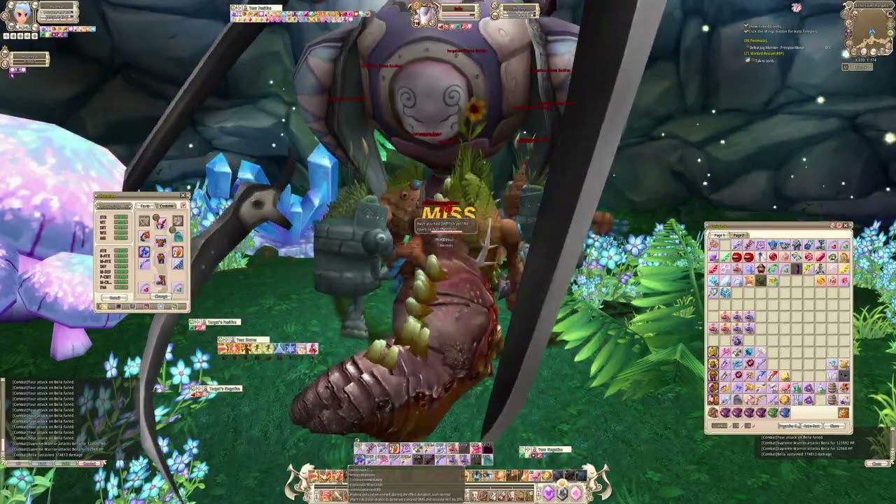 Deathknight - solo purgatory echo cave - Grand Fantasia Origin - Scorching Hell