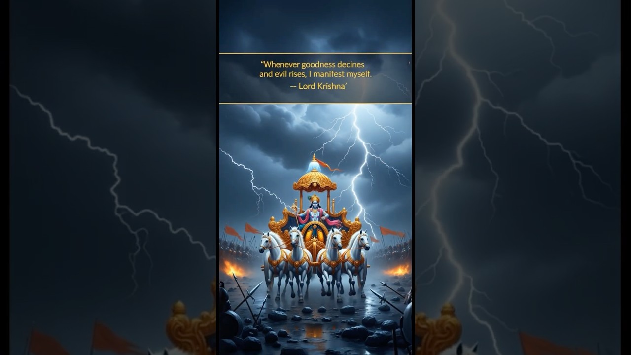 ⚡ Rise of Krishna: When Evil Peaks, Divinity Appears 🌩️