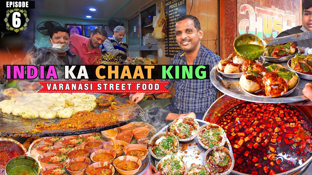 India's Best 7-COURSE CHAT Feast at Kashi Chat !! Thandai + Paan & Tiranga Barfi in VARANASI 🇮🇳