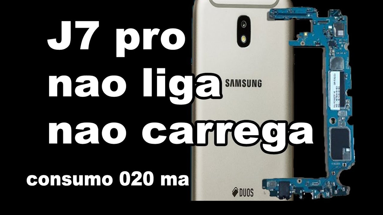J7 Pro nao carrega e nao liga (consumo 0,20 amperes curto resolvido