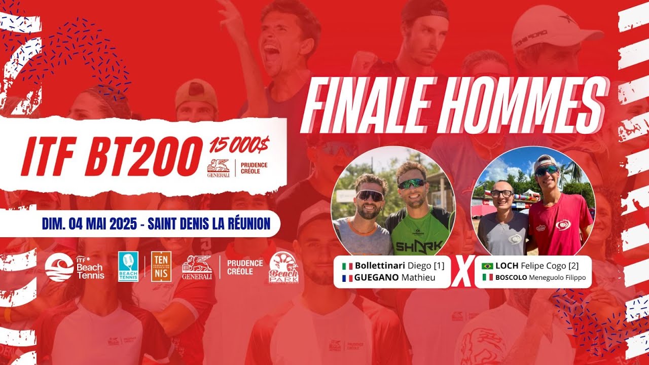 ITF BT200 - 2025 - 15 000$ Prudence Créole - Finale Hommes (Beach tennis highlights)