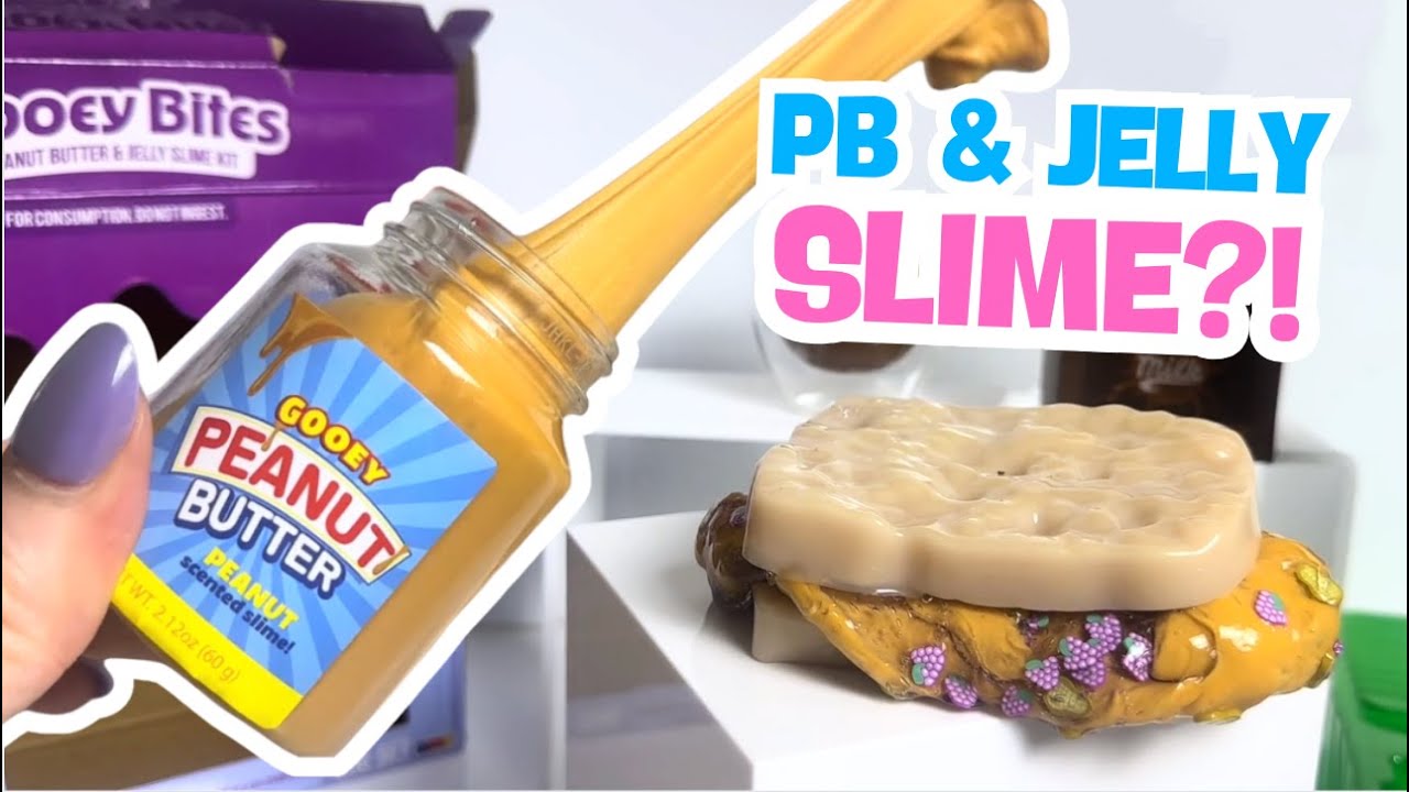 PB & Jelly SLIME?! 🥪 $5 Gooey Bites Slime Kit from Five Below #slime #slimekit #unboxing #fivebelow