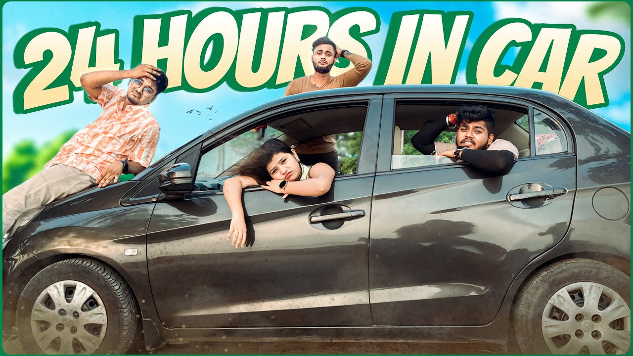 24 Hours Survive In Car 🚗🥵 Deep Gungun 😵
