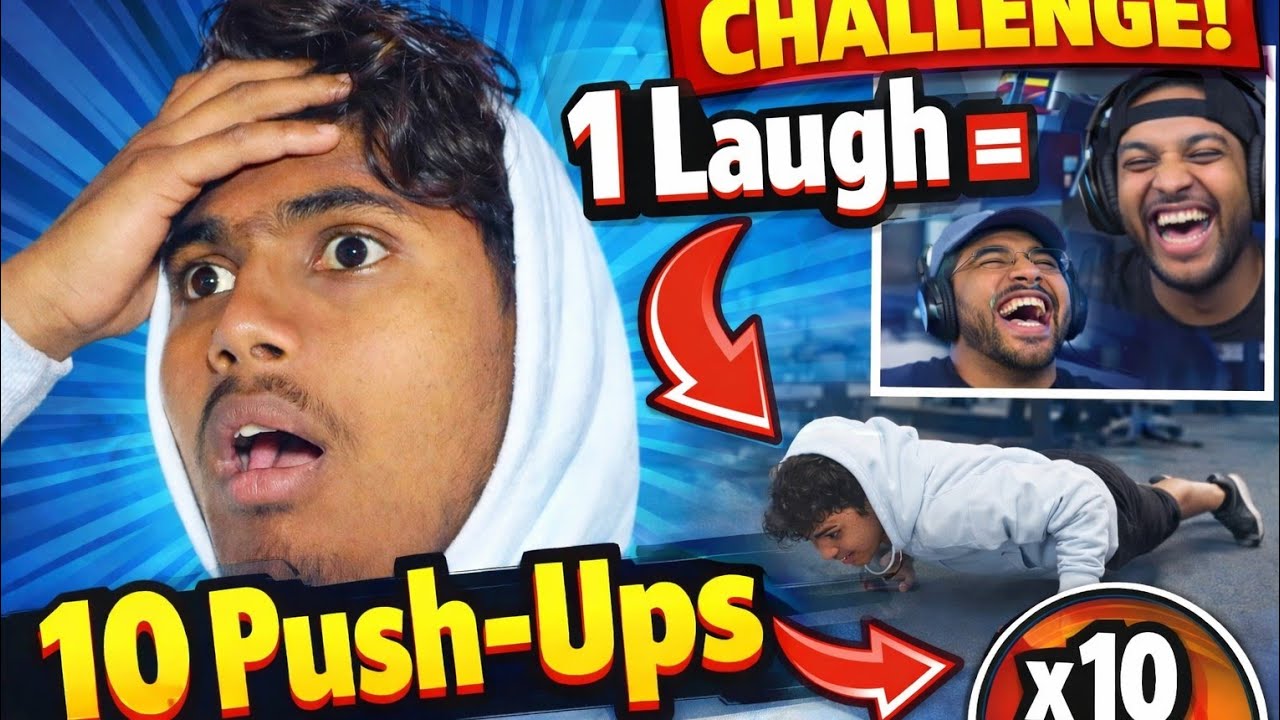 1 Laugh = 10 Push-ups🤯||Challenge||Usman Ali|