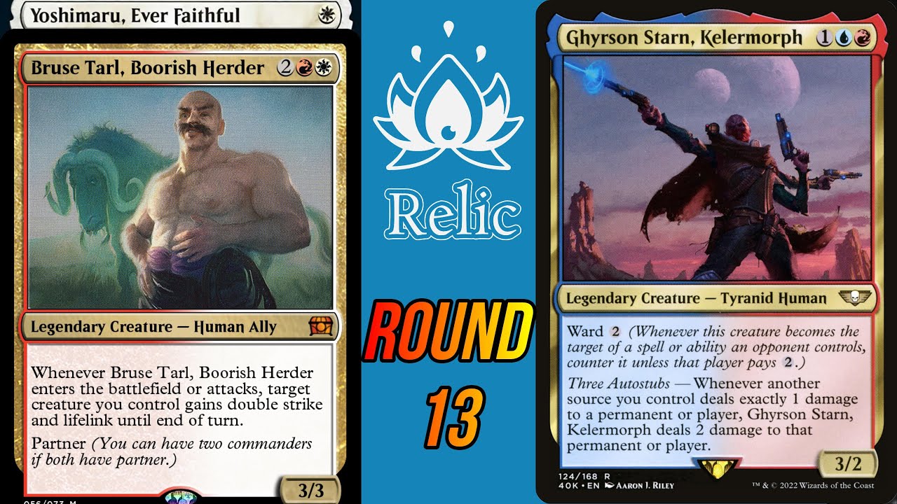 Relic Fest Round 13 - Yoshi Bruse (Cédric Froger) VS Ghryrson (Evan Colly) - MTG EDH Duel Commander