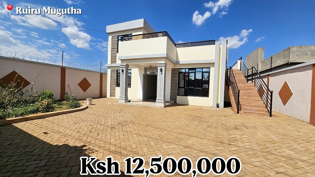Modern 3-Bedroom Villa with DSQ & Rooftop Terrace in Ruiru Mugutha – KSh 12.5M