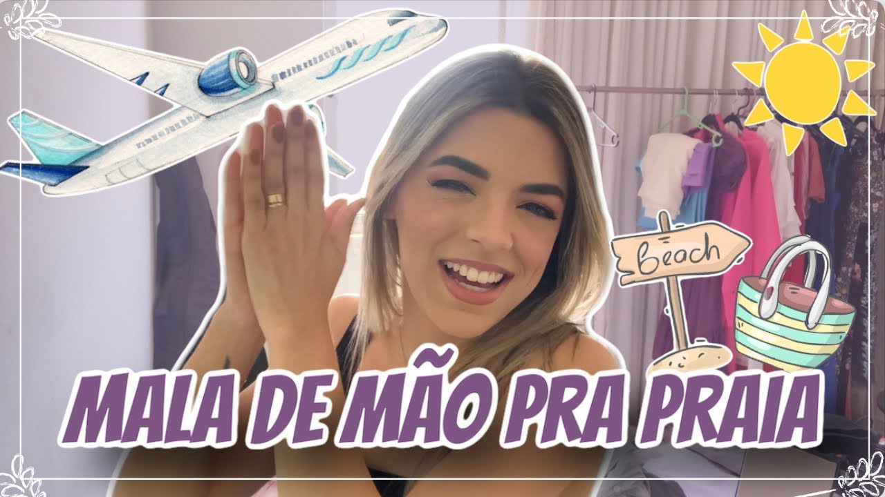 ARRUMANDO MALA DE MÃO E NECESSAIRE PRA PRAIA | Rayssa Alvarenga