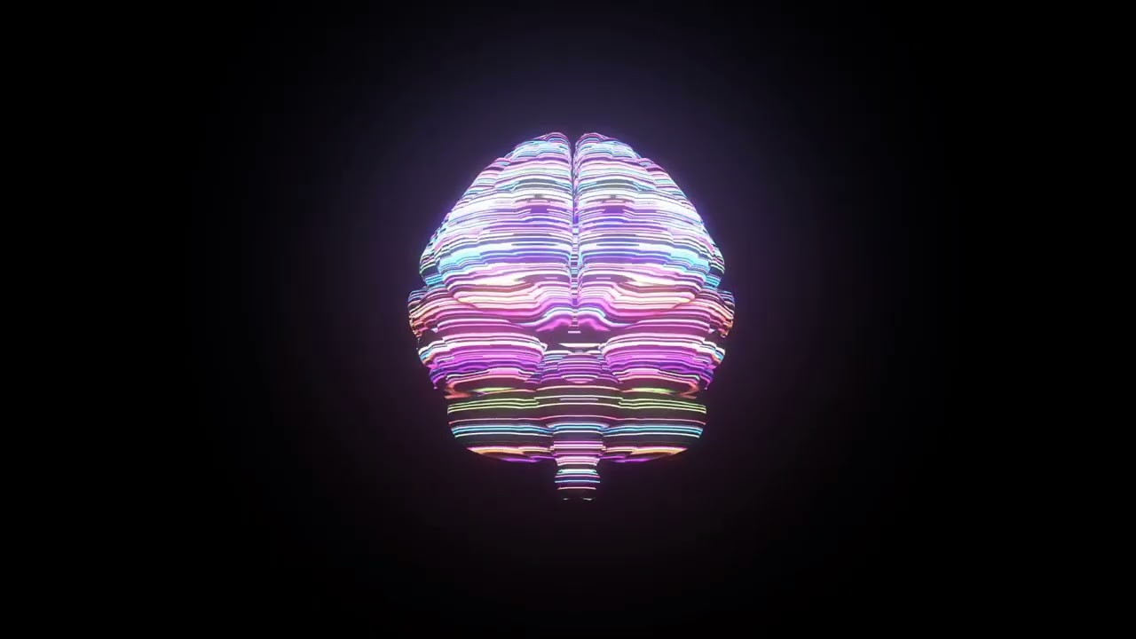Flowing Brain Visual for TV or Screensaver (No Audio)