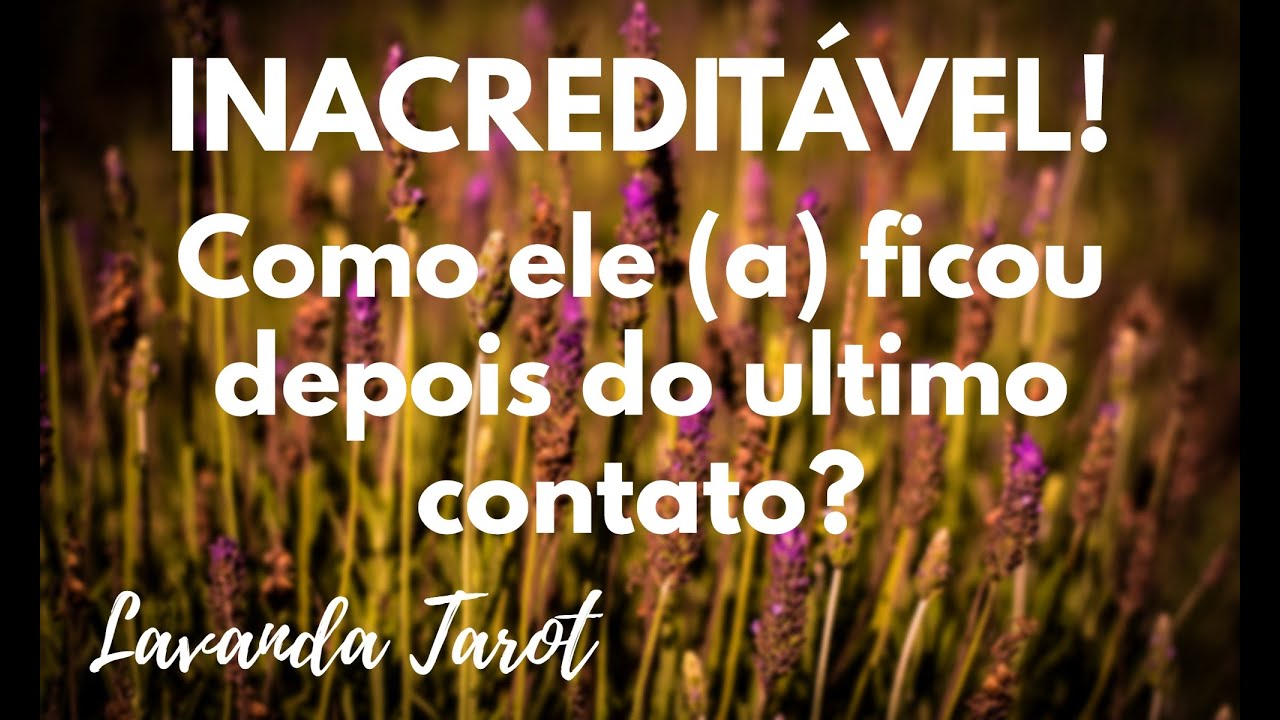 #tarot 💜💌 🪻INACREDITÁVEL! Como ele (a) ficou depois do último contato?💜💌🪻