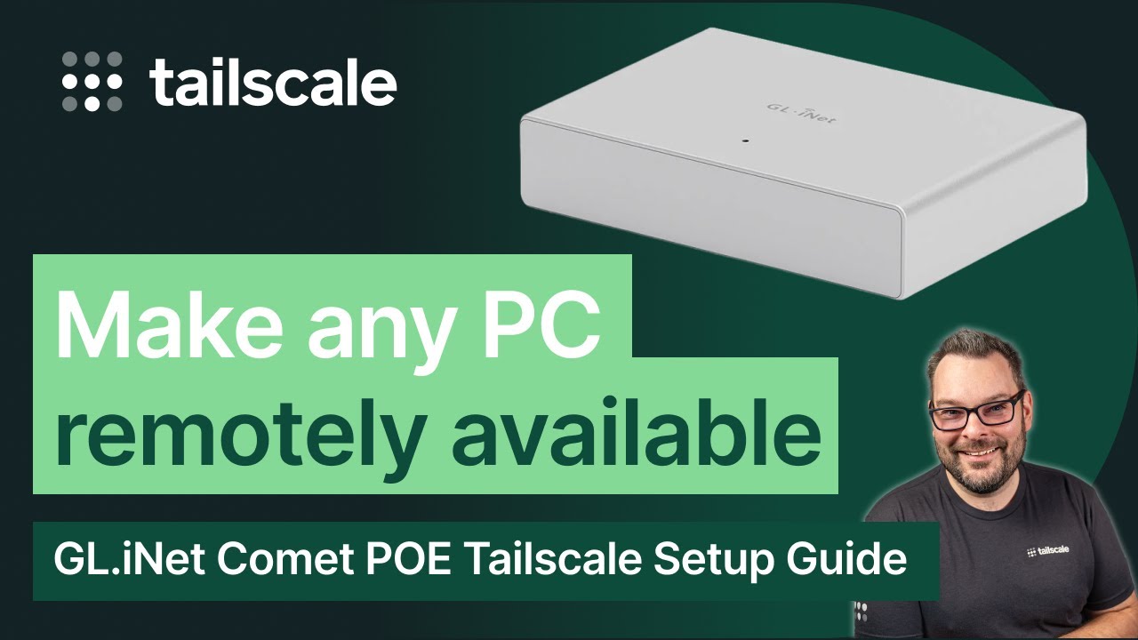 GL.iNet Comet — это KVM-переключатель с питанием по POE, работающий под управлением Tailscale!