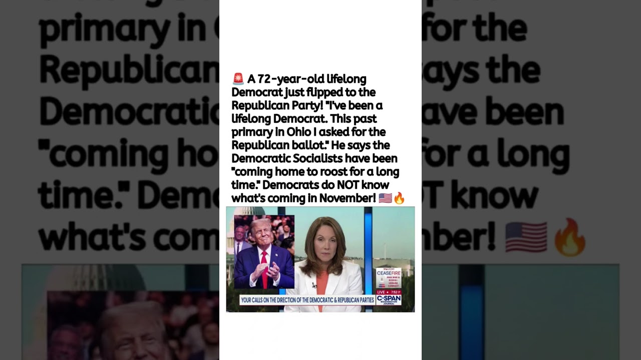1Lifelong Democrat's Party Switch Sparks Political Debate 🇺🇸
