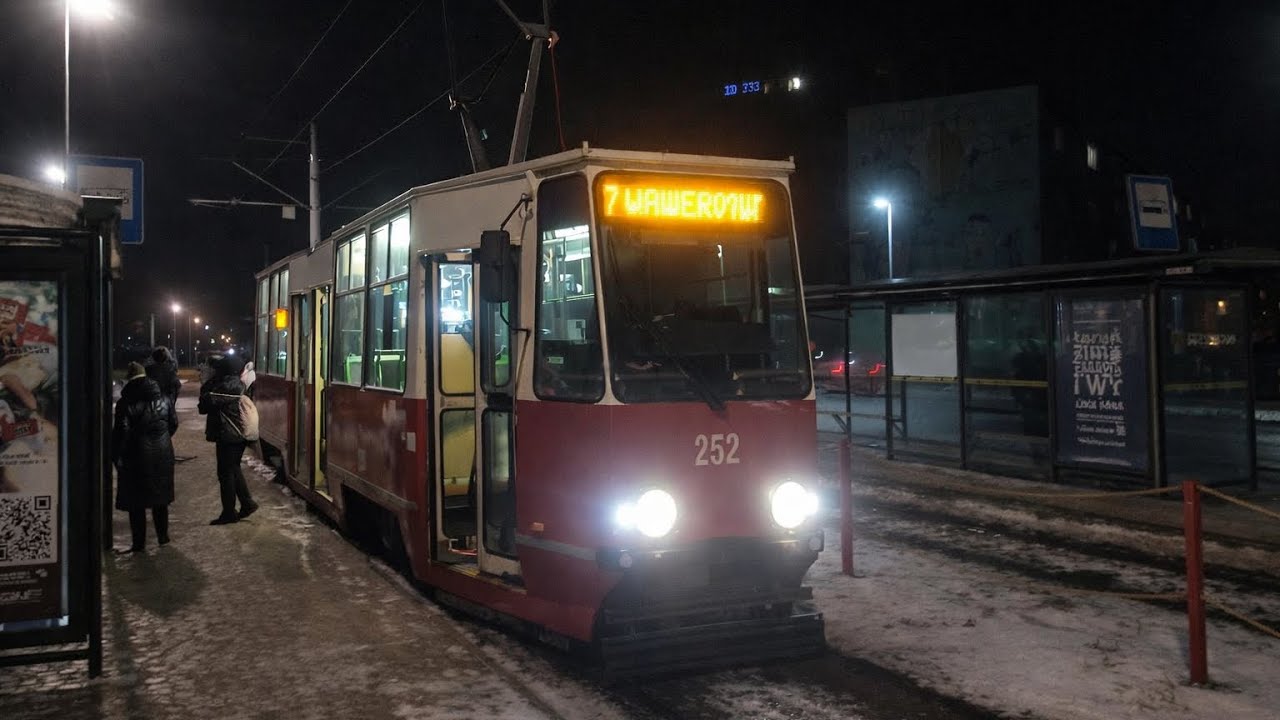 Przejazd: Konstal 805Na 252 MZK Toruń 
