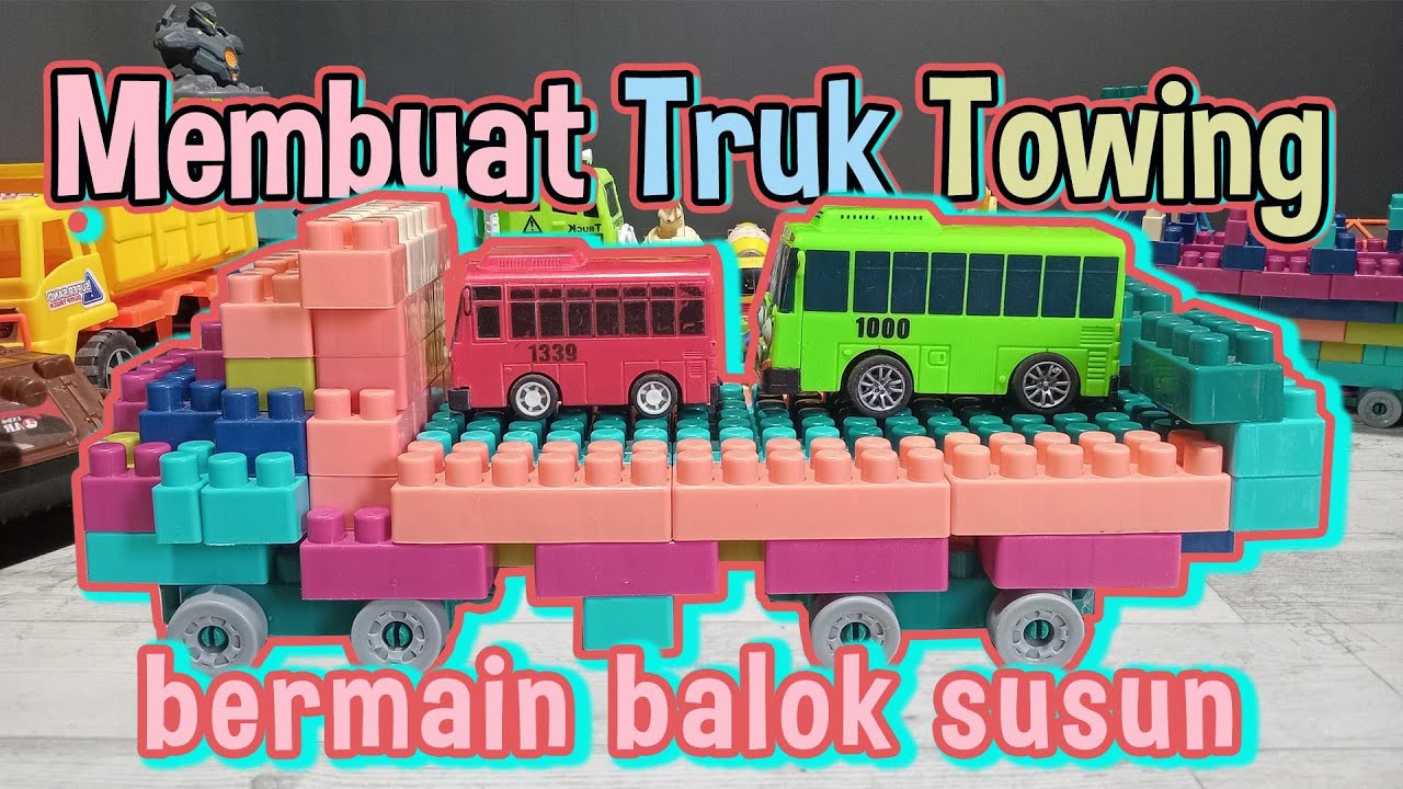 Balok Susun Truk Towing 🚚 | Mainan Anak Edukatif & Seru #baloksusun #buildingblocks #mainananak