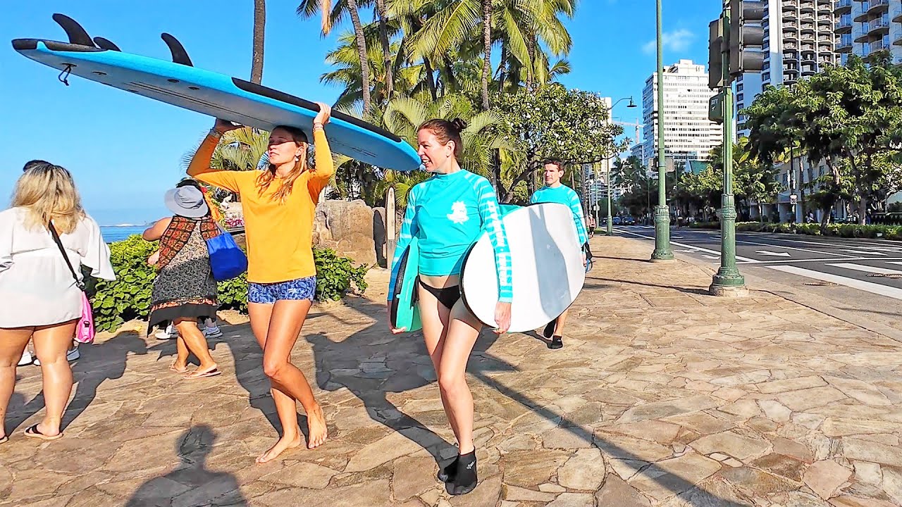 WALKING in HAWAII WAIKIKI 🌴 #oahu #walkingtour