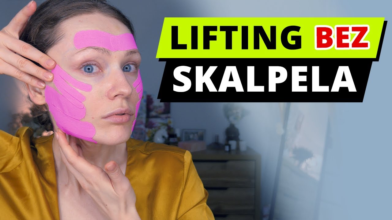 TOP5 💥 Lifting BEZ SKALPELA 🔪 Lwia zmarszczka * Bruzdy * Chomiki * Podbródek * Oczy 🩹 KINESIOTAPING