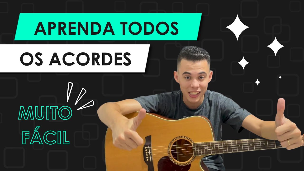 ASSIM SE APRENDE TODOS OS ACORDES O MAIS RÁPIDO POSSÍVEL | AULA DE VIOLÃO PARA INICIANTES