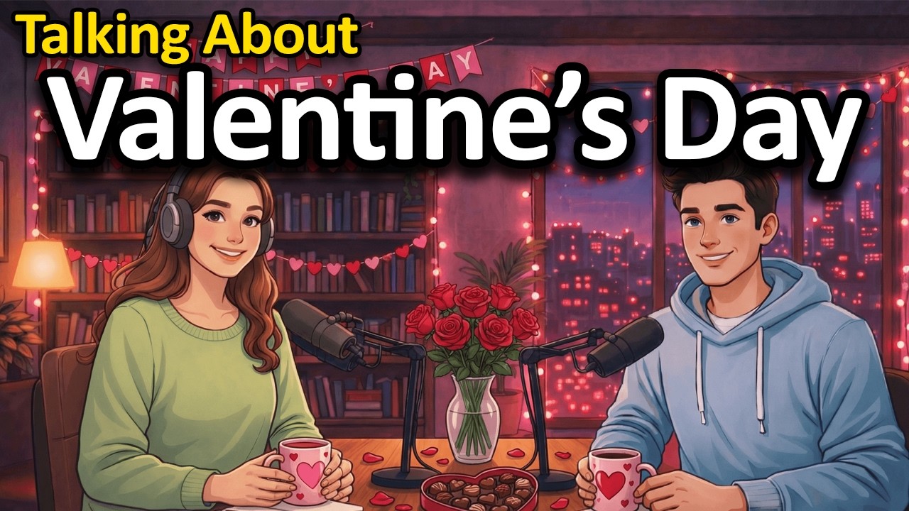 💖 Talking About Valentine’s Day in English | Easy Conversation for Beginners | A1–B1 English