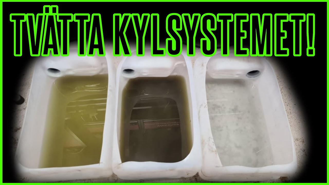 Tvätta motorns kylsystem invändigt!
