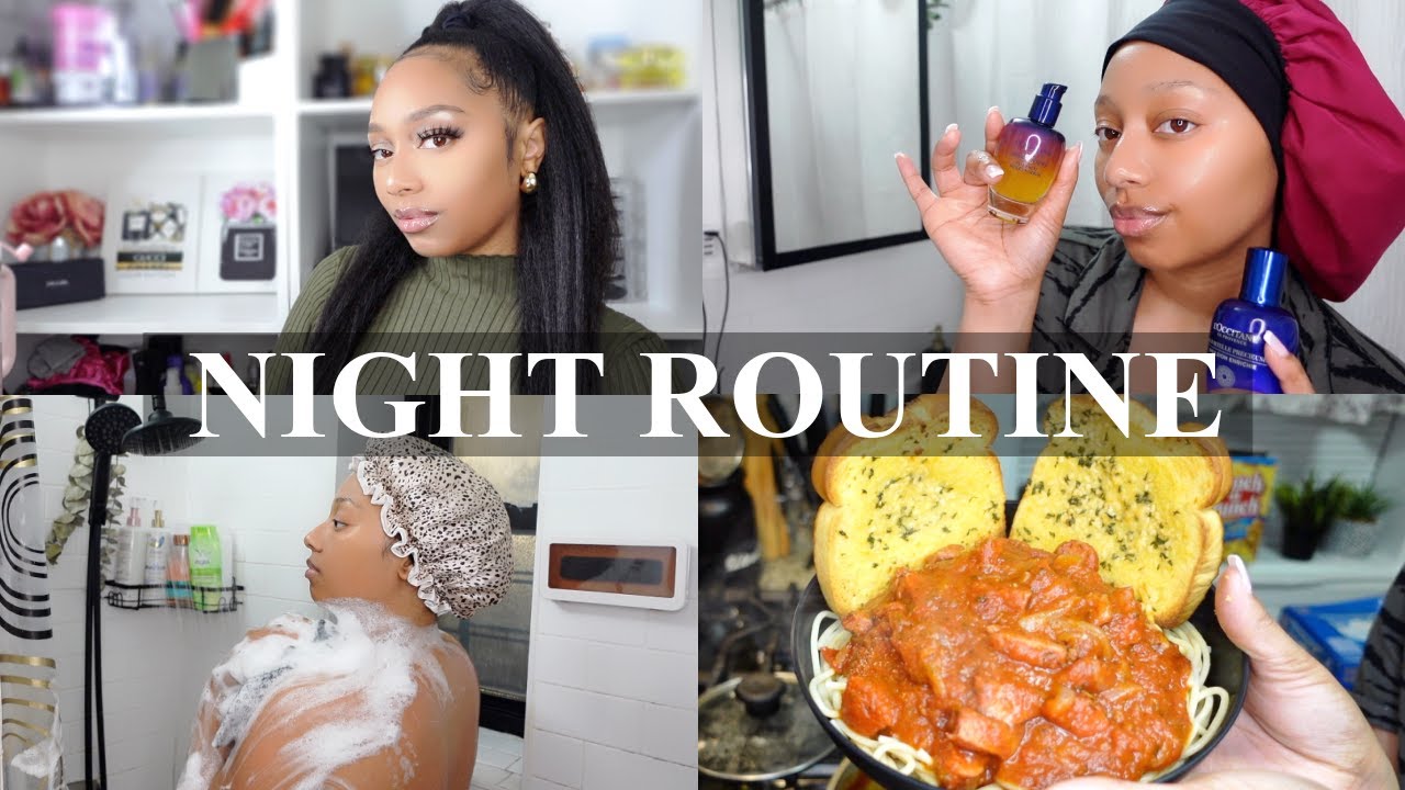 MY NIGHT ROUTINE | Get Unready With Me + Everything Skincare & Cooking Quick Dinner