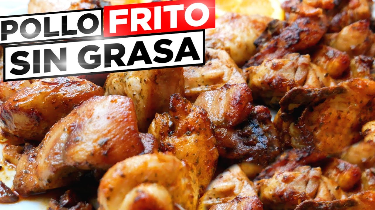 POLLO AL AJILLO con SOLO UNA CUCHARADA DE ACEITE 🍗😋 SIN CALORIAS en AIRFRYER o al HORNO TU ELIGES.