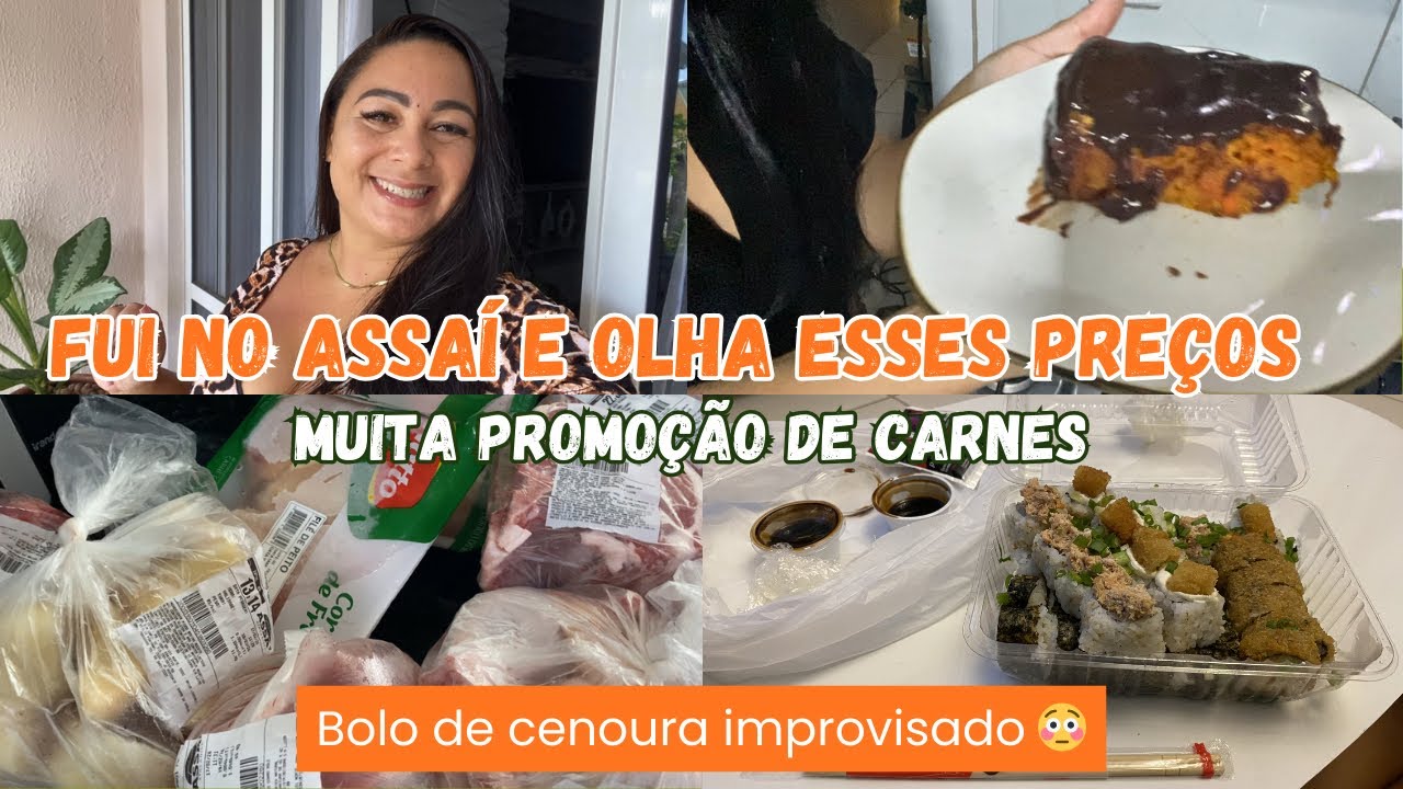 COMPRAS + ROTINA DE CASA: preços das carnes, almoço simples, Bolo de cenoura 🥕  e jantar japonês