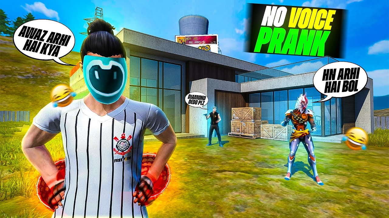 NO VOICE PRANK 😱 | Random Teammates Confused 😂 | Free Fire