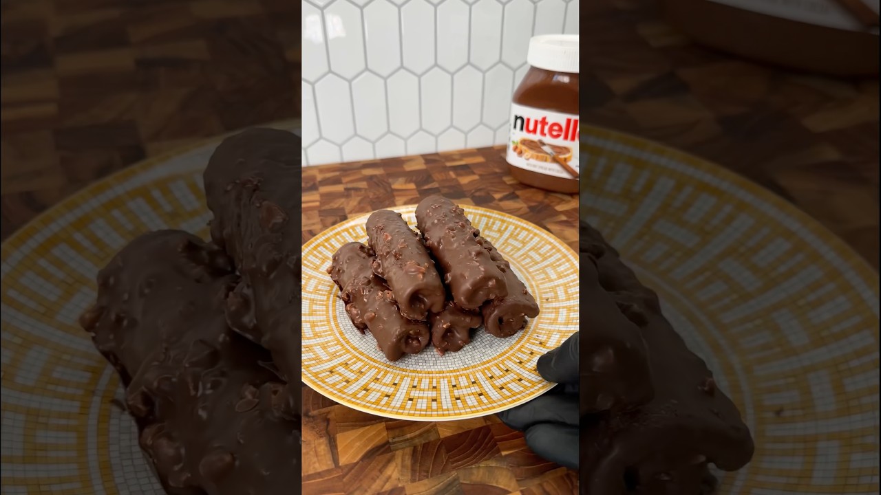 Рулет с Нутеллой 🍫 #шорты