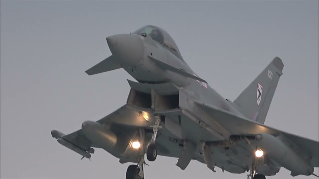 Typhoon action on the first day of flying 2026 at RAF Coningsby, 6th January 2026.