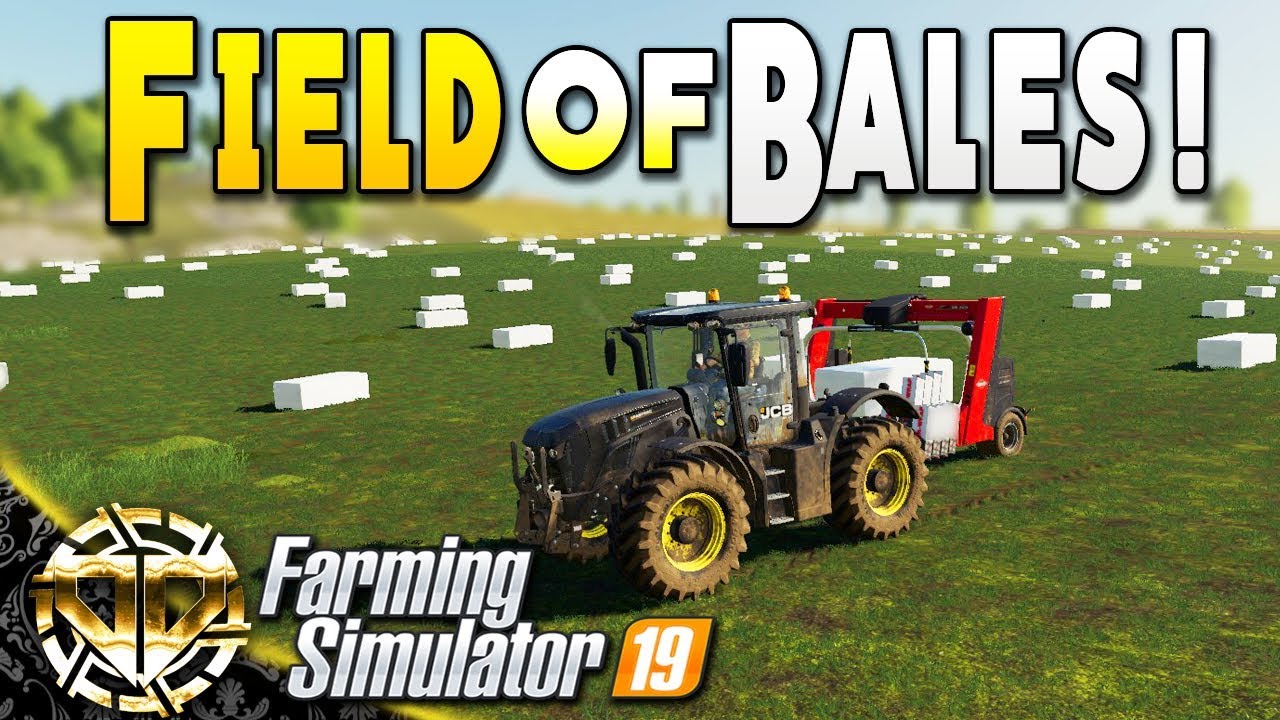 FIELD OF BALES : UPGRADING THE COW FARM : Farming Simulator 19 Gameplay : Westbridge Hills EP2