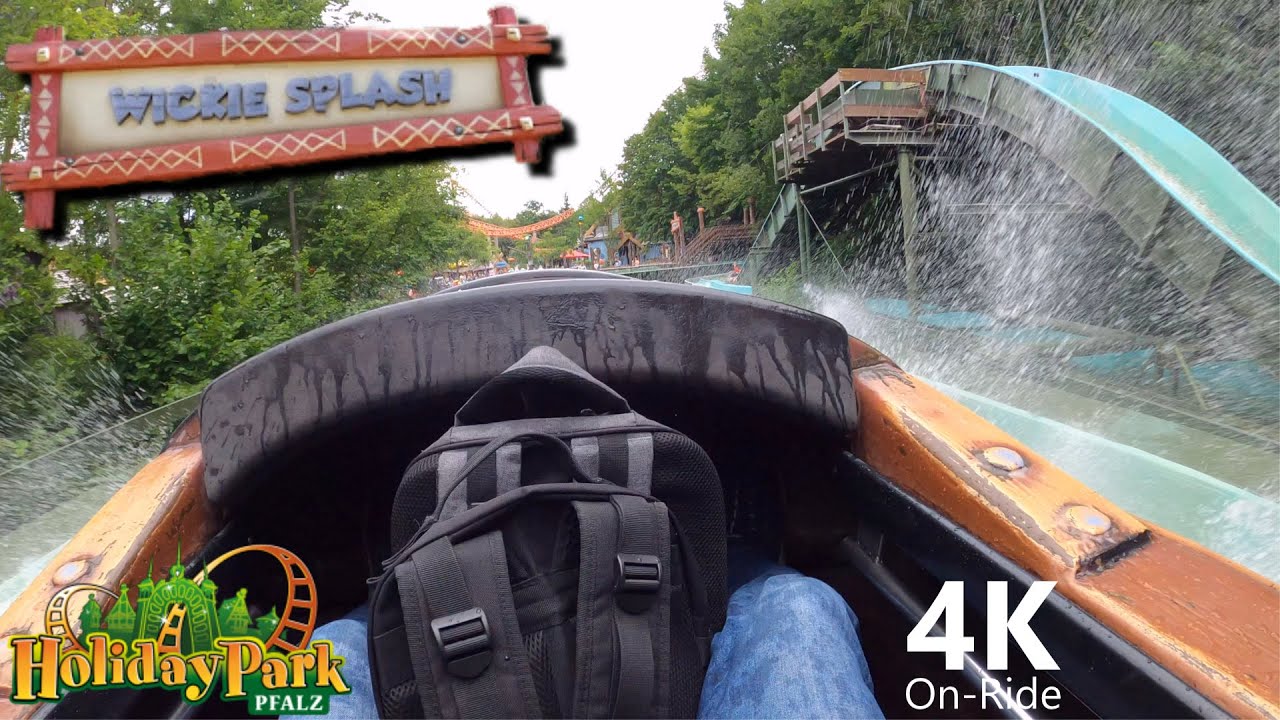 Wickie Splash - 4K Onride - Holiday Park - Mack Rides Log Flume - POV
