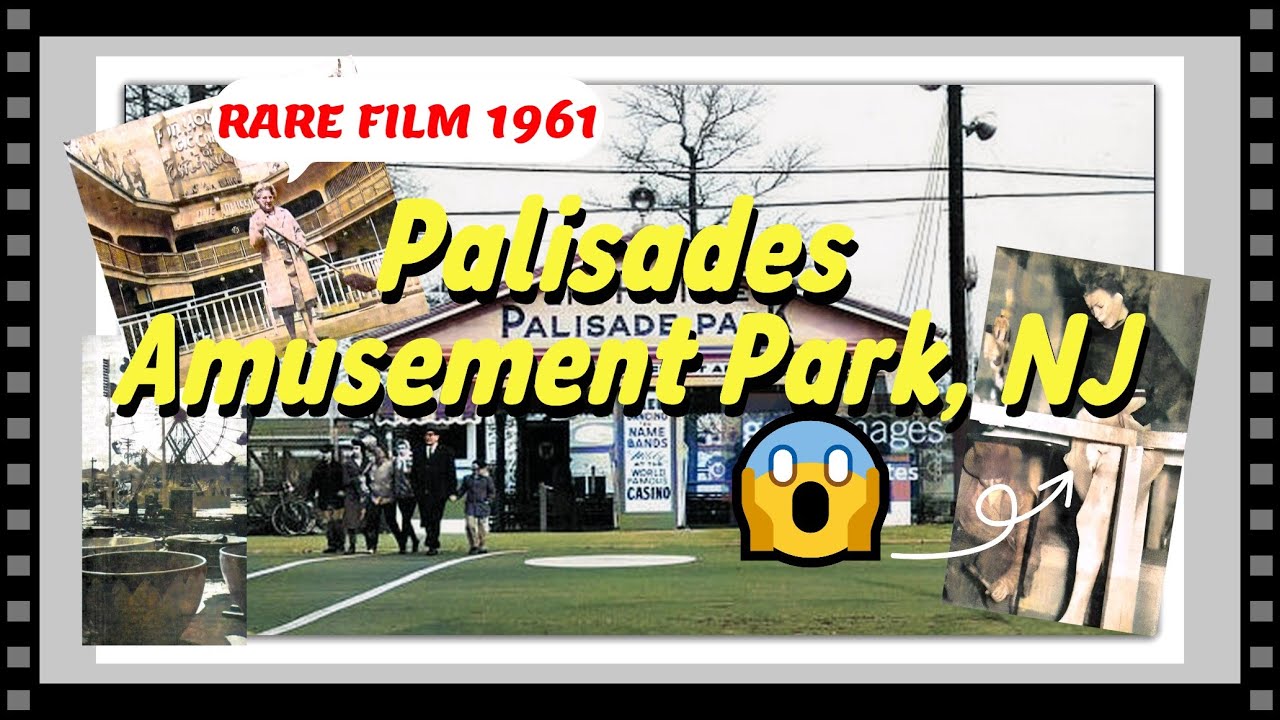 Palisades Amusement Park. RARE FILM. Cliffside Park-Fort Lee, New Jersey. {1961} {4K Color 30 fps}