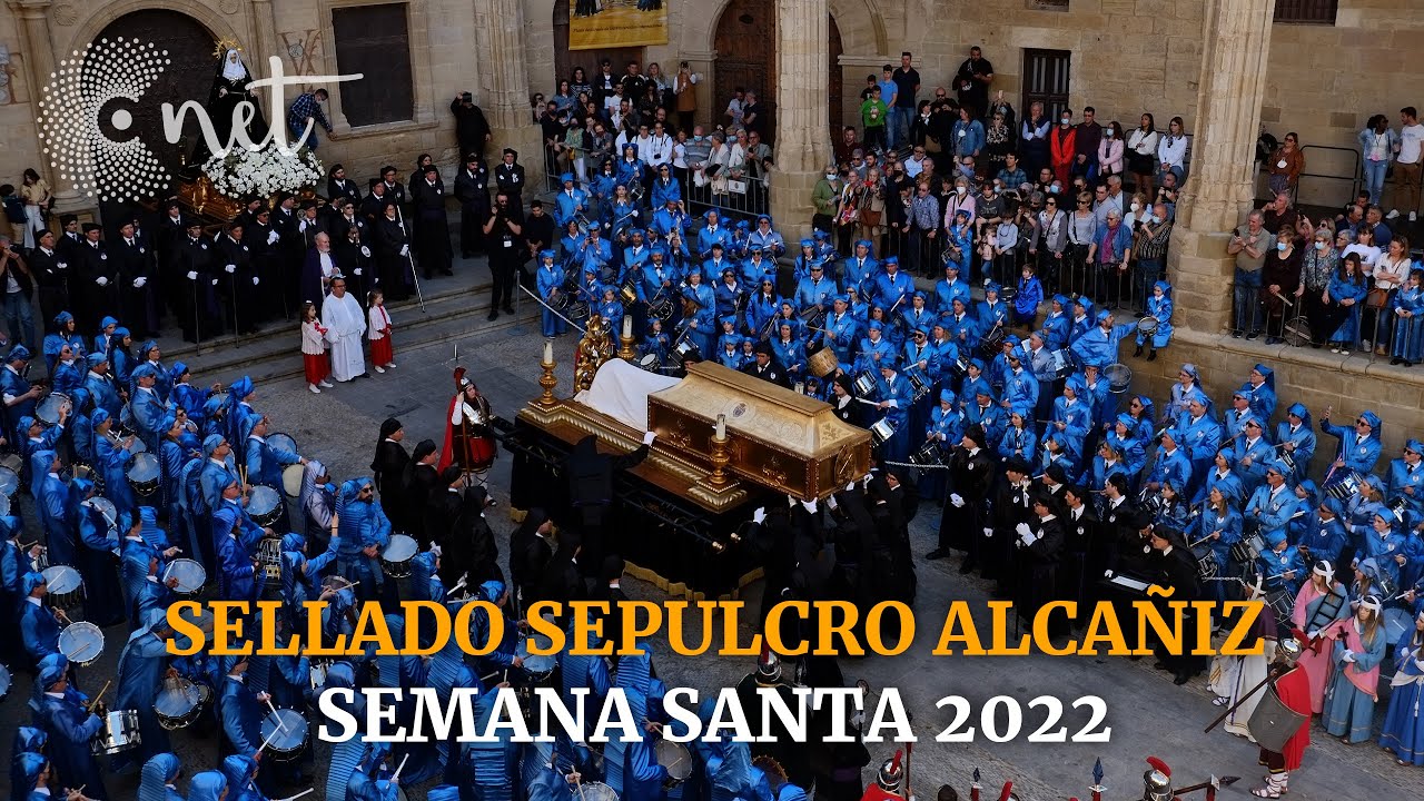 Procesión SELLADO SEPULCRO en Alcañiz | Semana Santa 2022