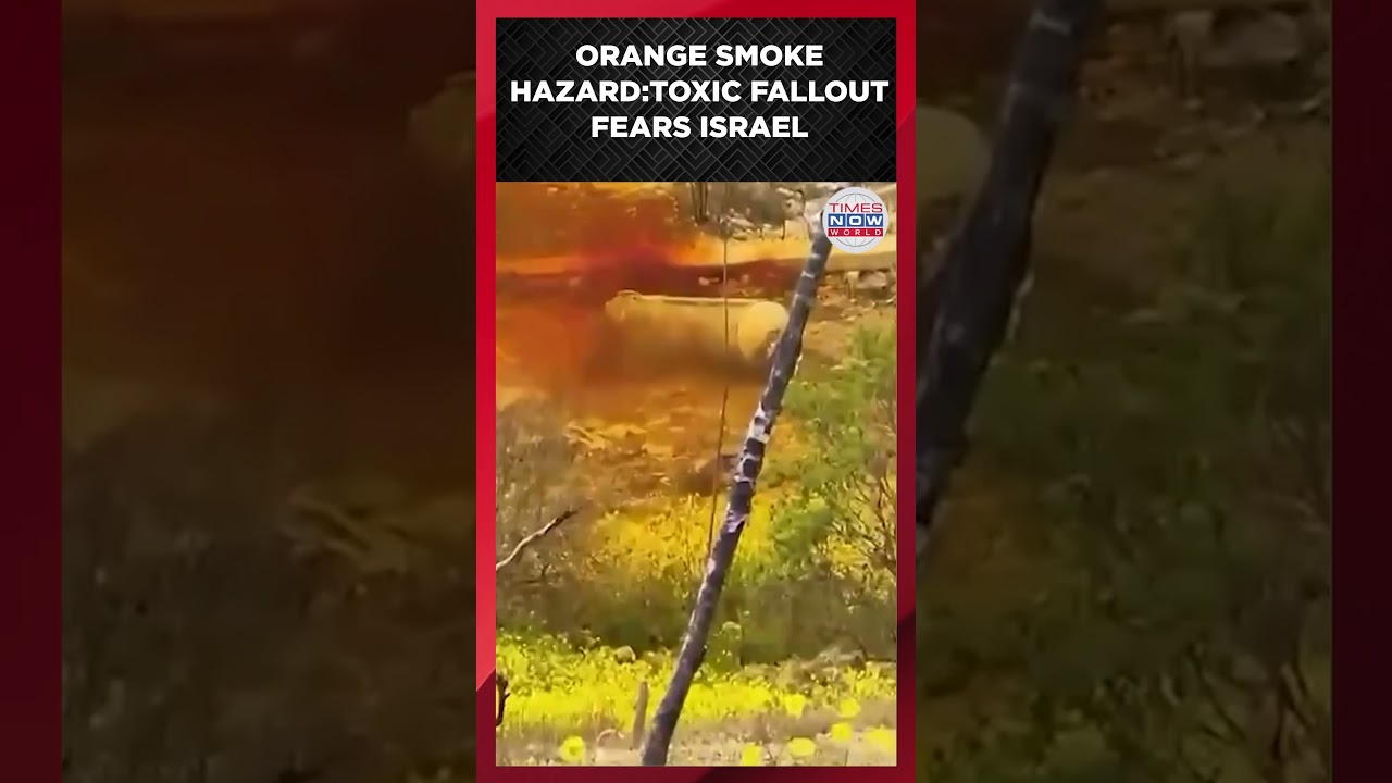 WATCH: Orange Smoke From Missile Debris Ignites Hazard Panic in Northern Israel | US-Iran War
