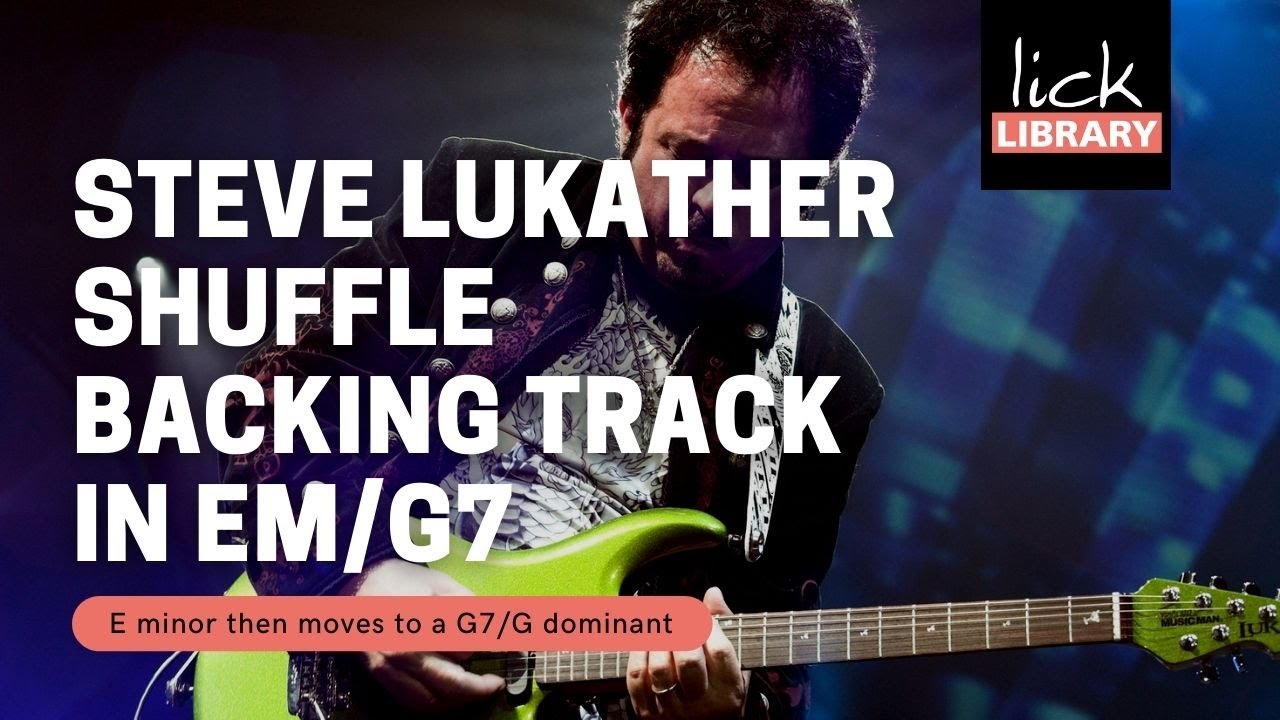 Steve Lukather - Toto Inspired Shuffle Backing Track in Em/G7
