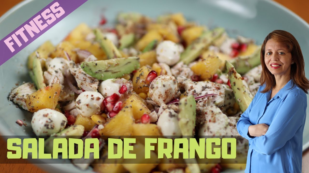 Salada de frango Fitness - A Cozinha da Vê