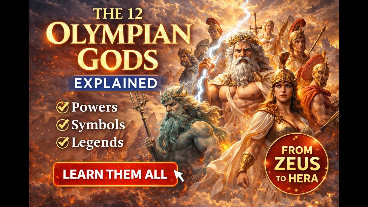 The 12 Olympian Gods Explained (Greek Mythology)