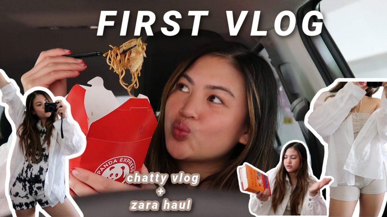 FIRST VLOG: day in my life, chatty vlog, starting a yt channel & zara haul