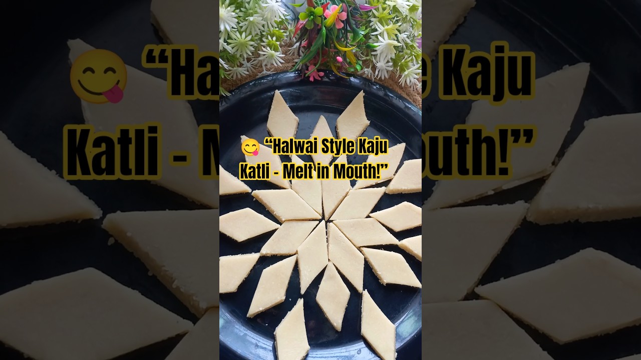 💫 &ldquo;2 Ingredient Kaju Katli &ndash; Quick & Delicious!&rdquo;#shorts #ytshorts