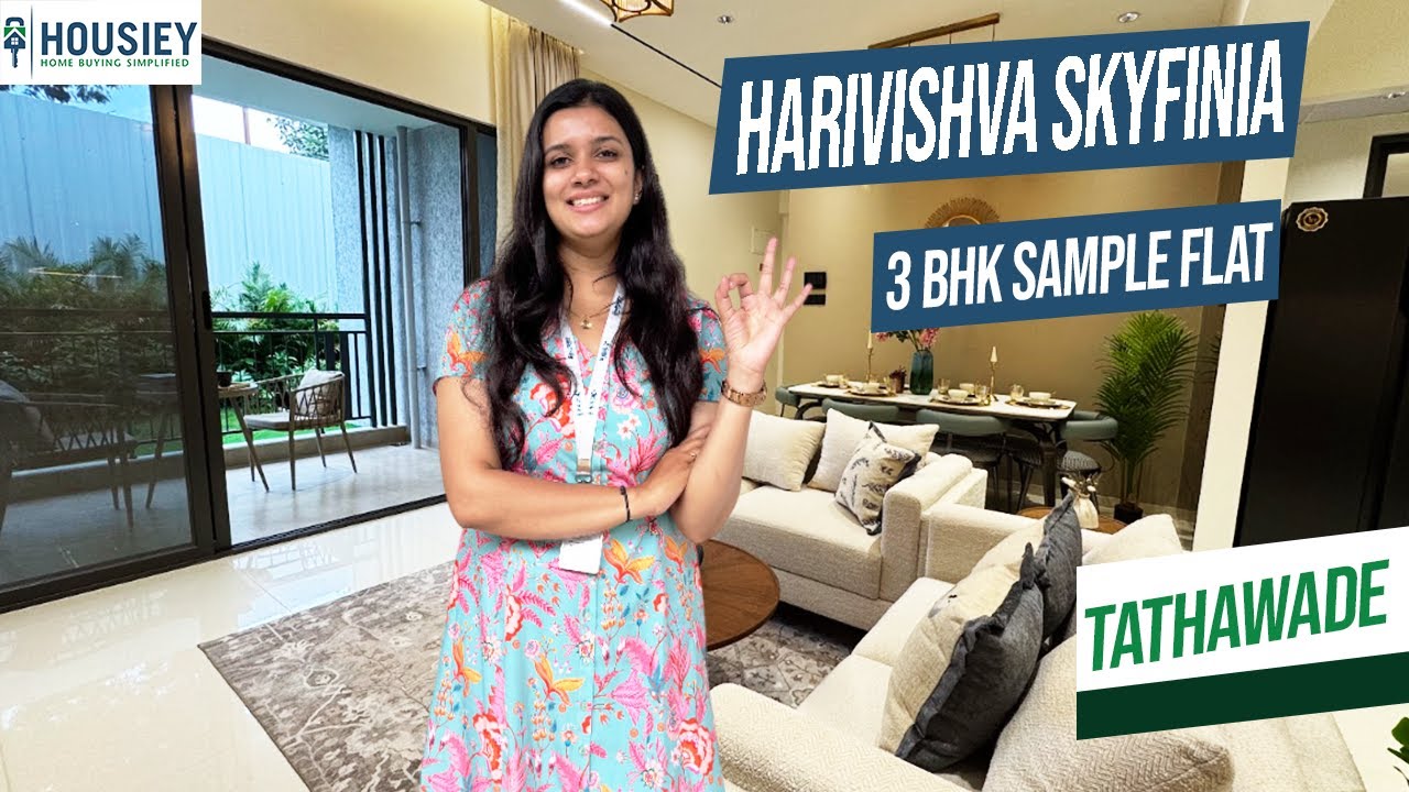 Harivishva Skyfinia Pune | 3BHK Sample Flat Tour in Tathawade | New Launch Details & Price 2025
