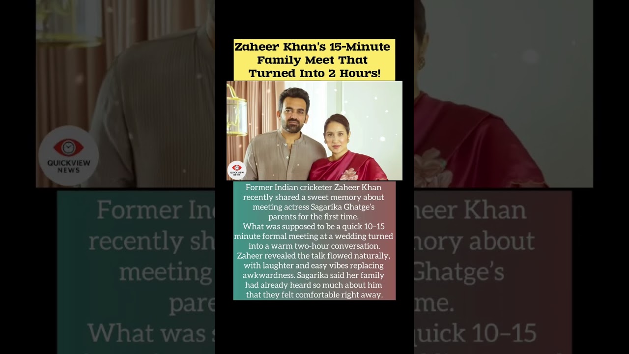 Zaheer Khan&rsquo;s 15-Minute Family Meet That Turned Into 2 Hours! #nivetadhingramusic