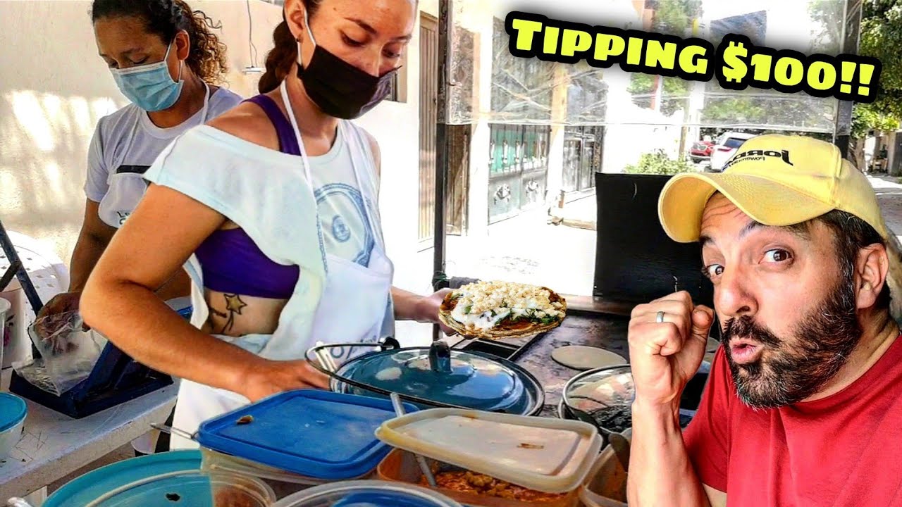 DELICIOUS Mexican Street Food | TASTY Quesadillas, Sopes & Gorditas | BEAUTIFUL Reaction $100 Tip!!