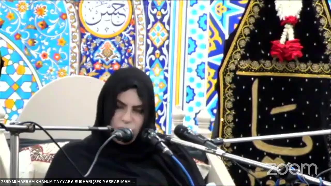23rd Majlis | Khanum Tayyaba Bukhari | SEK Yasrab Imam Bargah | Karachi