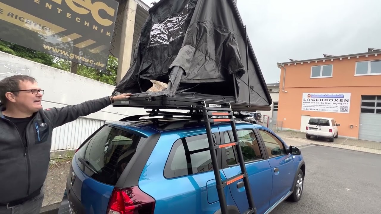 Teil 1 von 3 Alu Triangle Hartschalen Dachzelt CUMARU 135 ECO