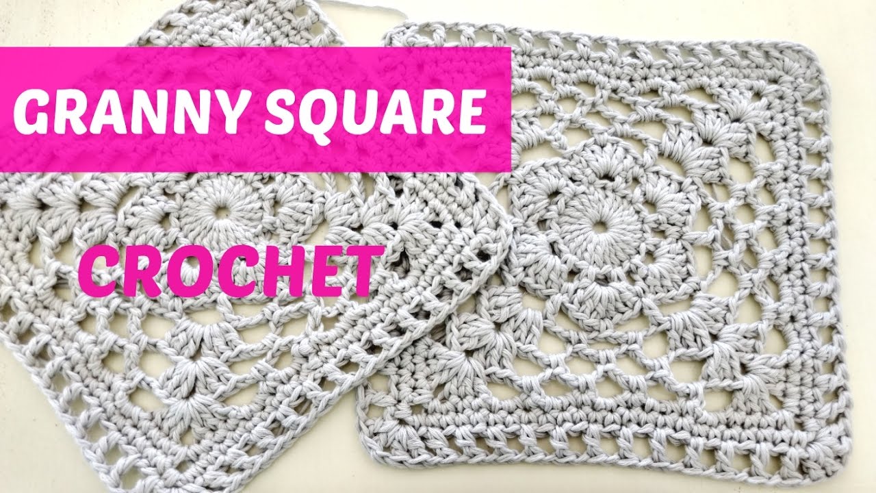 Cuadrado a crochet paso a paso