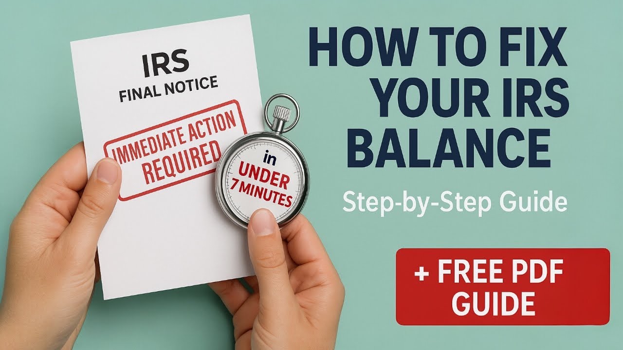 Fix Your IRS Balance in Under 7 Minutes &mdash; Step-by-Step Payment Plan Guide