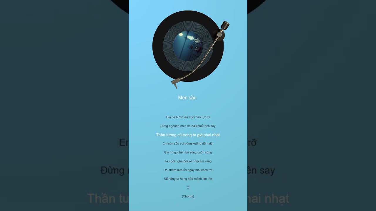 Men sầu nhạc che