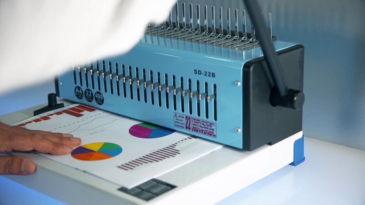 M&uuml;hlen SD 22B Plastik Spiral Ciltleme Makinesi