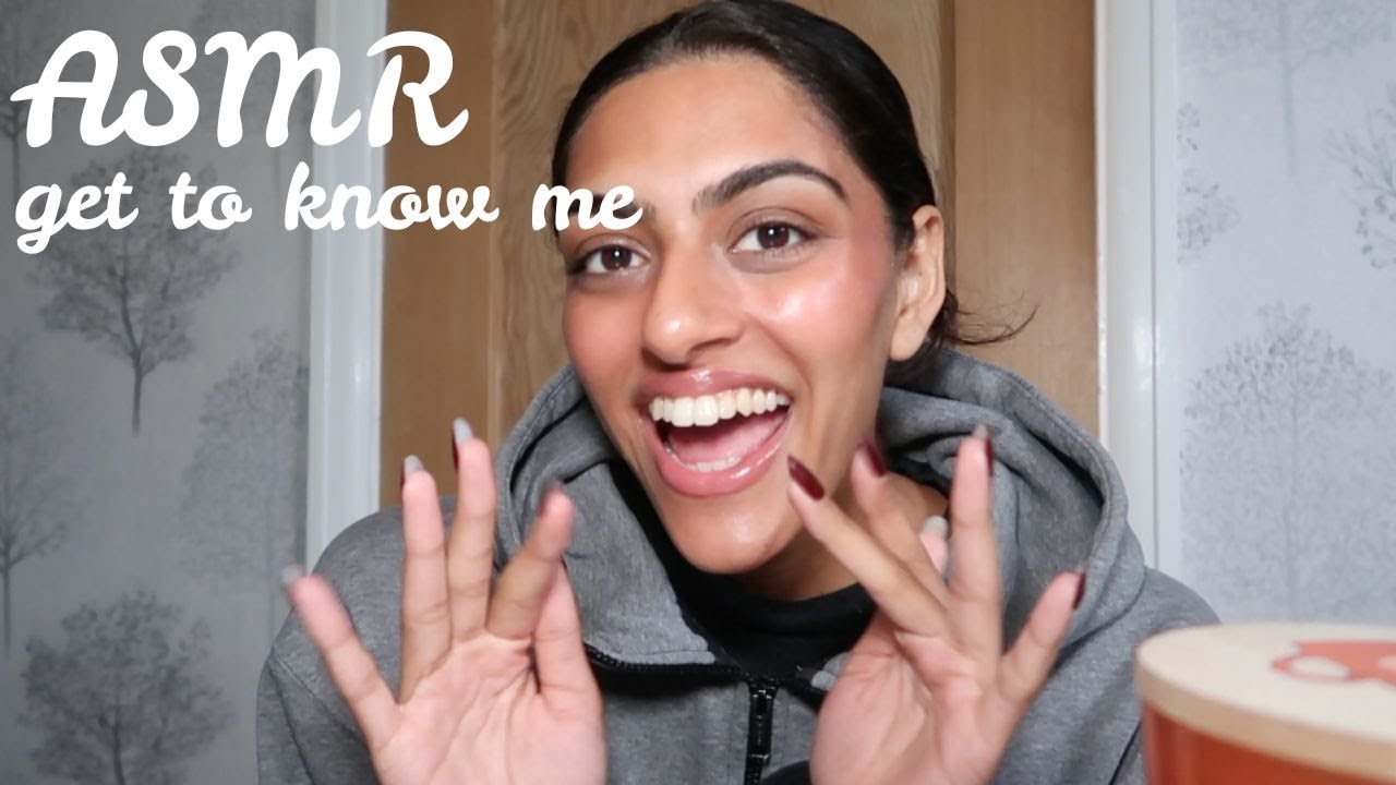 ASMR | Get to know me | Whisper ramble & gum chewing